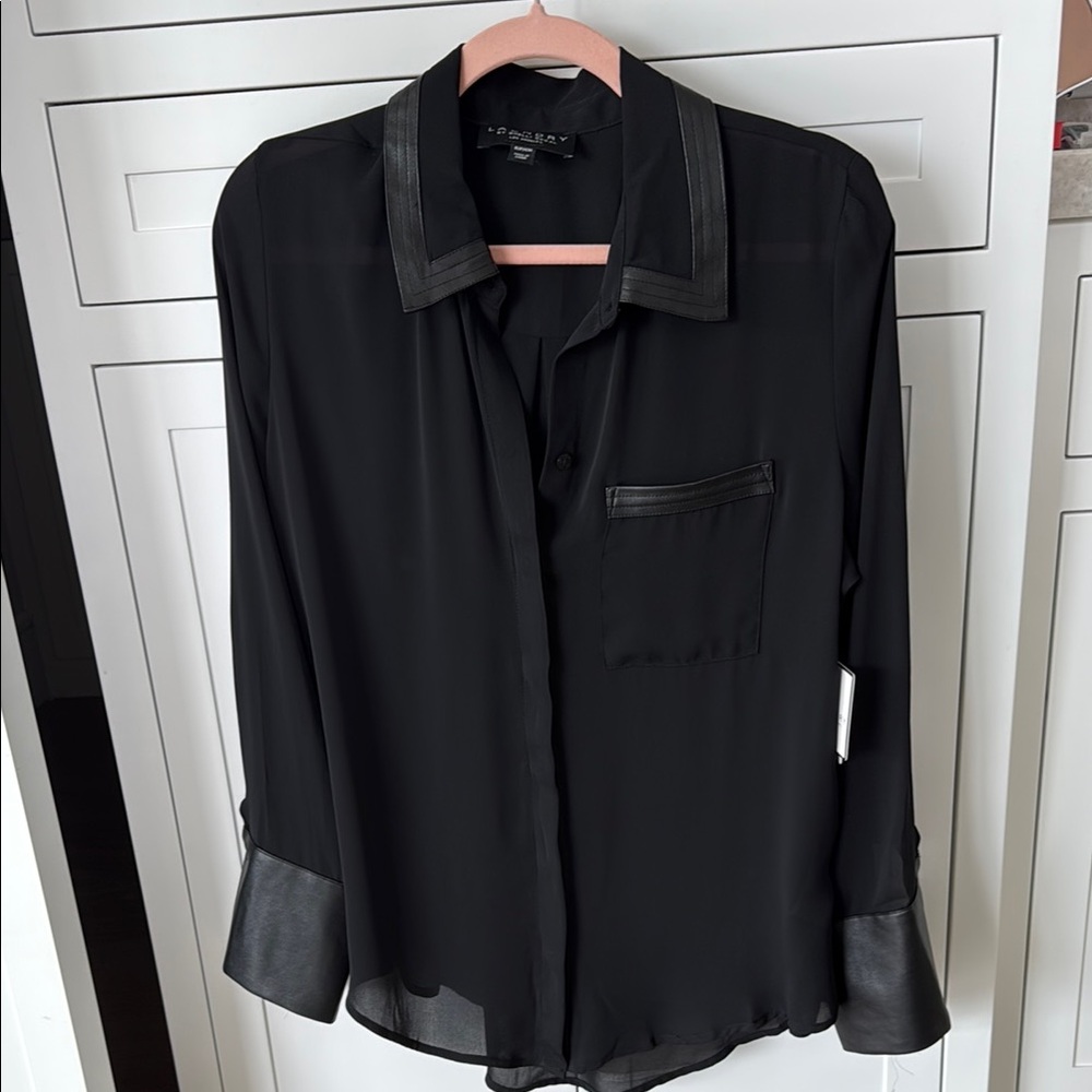 Black Sheer Top by  Laundry